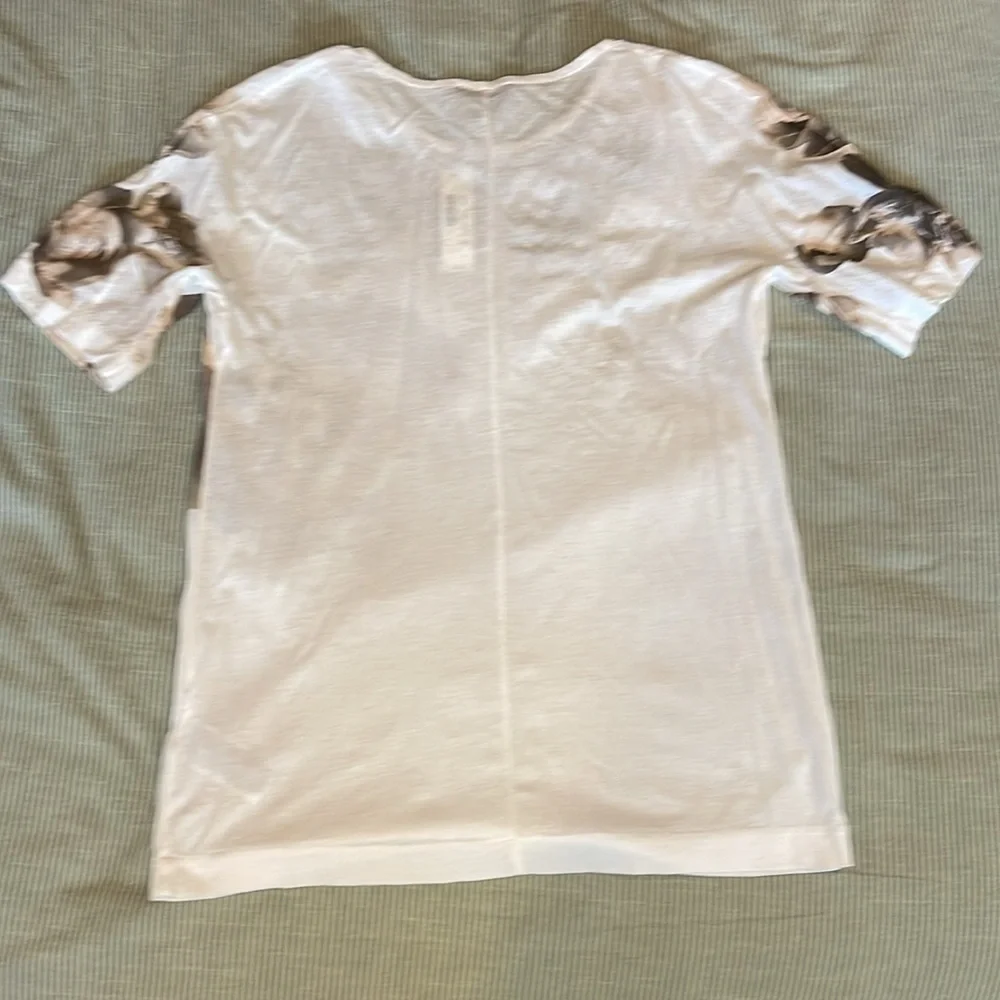 J.Crew Short Sleeve White Floral T Shirt